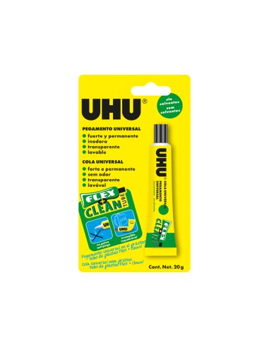 Pegamento uhu universal flexclean sin disolvente 20 gr unidad