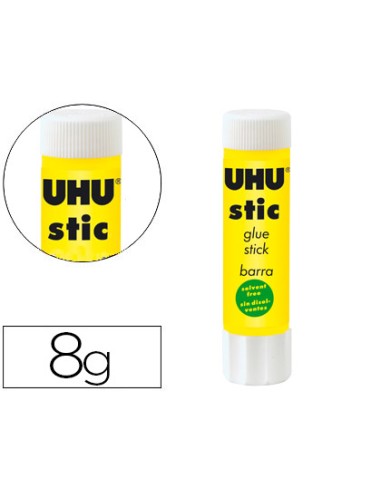 Pegamento uhu en barra 8 gr unidad