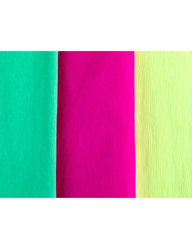 Papel crespon liderpapel 50 cm x 25 m 34g m2 rosa fluorescente