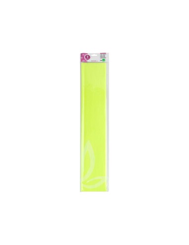Papel crespon liderpapel 50 cm x 25 m 34g m2 amarillo fluorescente