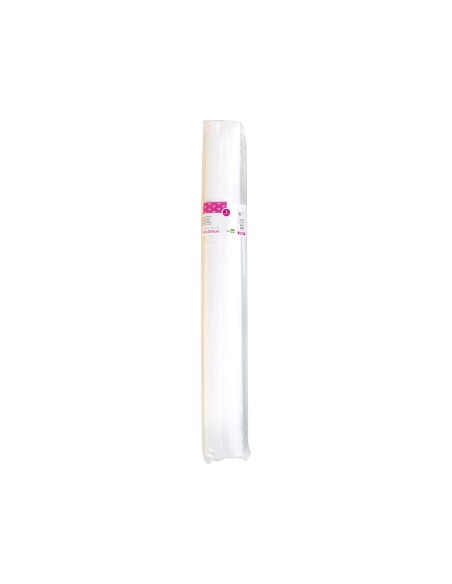 Papel crespon liderpapel rollo de 50 cm x 25 m 85g m2 blanco