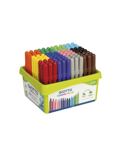 Rotulador giotto turbo maxi school pack de 108 unidades 12 colores x 9 unidades