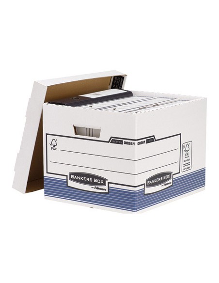 Cajon fellowes carton reciclado para almacenamiento de archivo capacidad 4 cajas de archivo tamano din a4