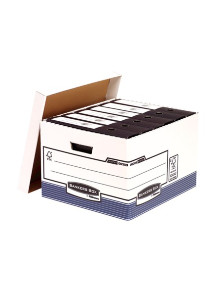 Cajon fellowes carton reciclado para almacenamiento de archivo capacidad 4 cajas de archivo tamano folio