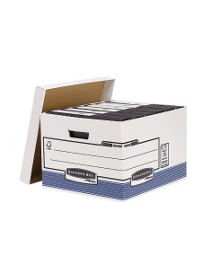 Cajon fellowes carton reciclado para almacenamiento de archivo capacidad 4 cajas de archivo tamano folio