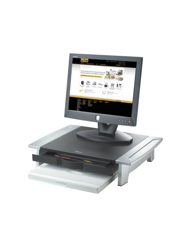 Soporte fellowes para monitor tft office suites ajustable en altura con bandeja 100 150x500x364 mm mm color