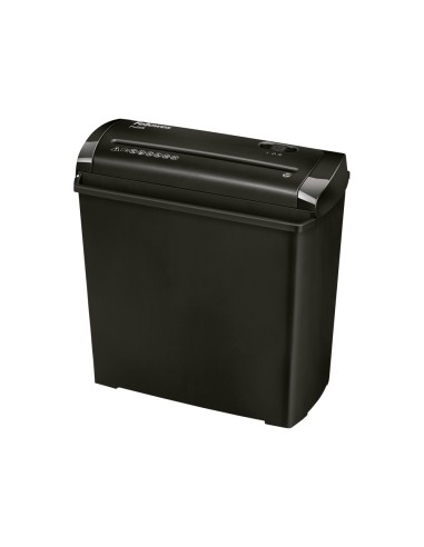 Destructora de documentos fellowes p 25s capacidad de corte 5 hojas corte en tiras papelera 11 litros