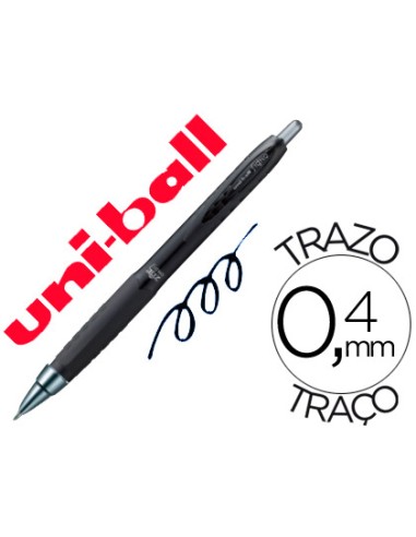 Boligrafo uni ball roller umn 307 retractil 07 mm tinta gel negro