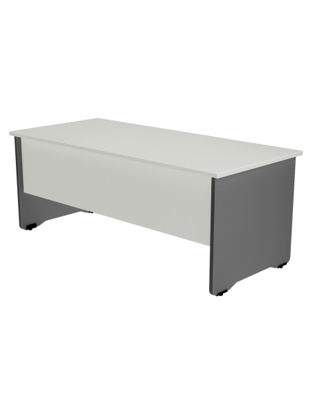 Mesa rocada serie work 160x120 cm izquierda acabado ab04 aluminio blanco Mesa rocada serie work 160x120 cm izquierda acabado ab04 aluminio blanco