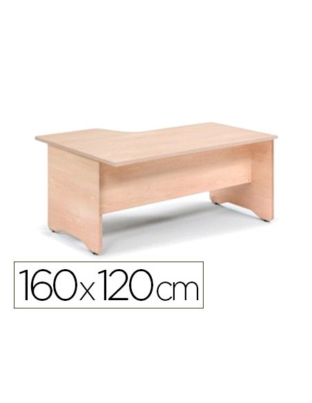 Mesa rocada serie work 160x120 cm derecha acabado aa01 haya haya Mesa rocada serie work 160x120 cm derecha acabado aa01 haya haya