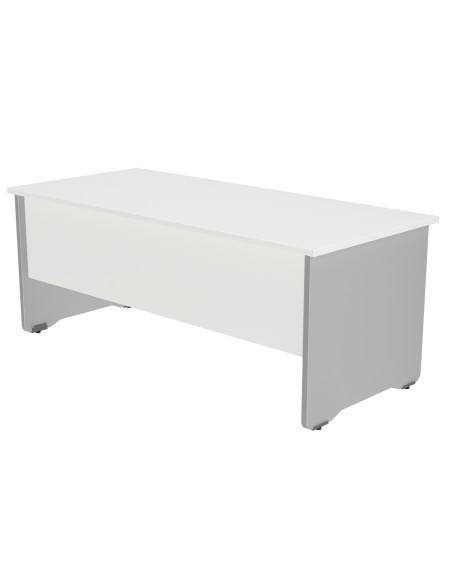 Mesa oficina rocada serie work 140x80 cm acabado ab04 aluminio blanco Mesa oficina rocada serie work 140x80 cm acabado ab04 aluminio blanco