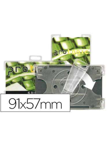 Identificador tarifold para tarjetas de seguridad 91x57 mm rotacion vertical u horizontal pack de 10 unidades