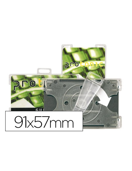 Identificador tarifold para tarjetas de seguridad 91x57 mm rotacion vertical u horizontal pack de 10 unidades