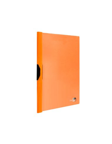 Carpeta liderpapel dossier pinza lateral polipropileno din a4 naranja fluor opaco 30 hojas pinza deslizante
