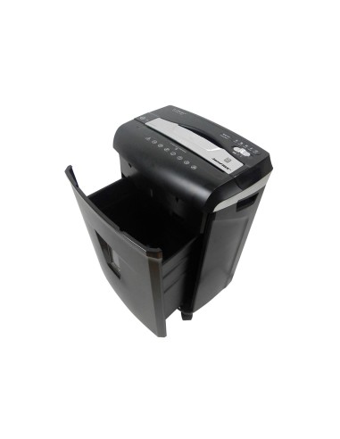 Destructora de documentos q connect antiatascos capacidad de corte 12 h clips grapas y tarjetas 14l