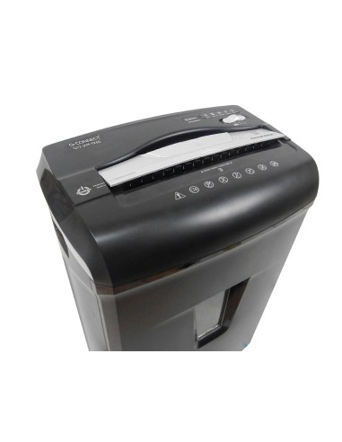 Destructora de documentos q connect antiatascos capacidad de corte 12 h clips grapas y tarjetas 14l