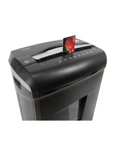 Destructora de documentos q connect antiatascos capacidad de corte 12 h clips grapas y tarjetas 14l