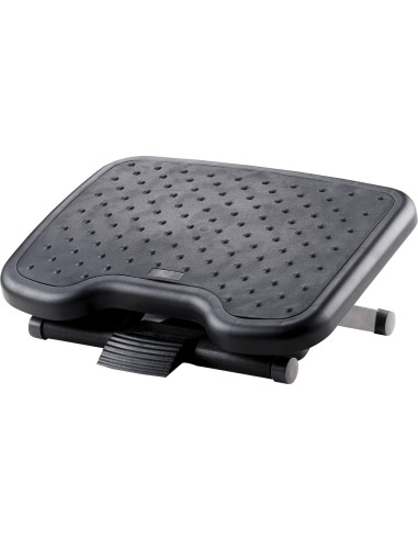 Reposapies ajustable q connect premium con alfombrilla caucho