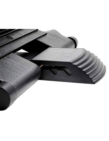 Reposapies ajustable q connect premium con alfombrilla caucho