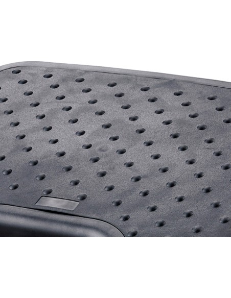 Reposapies ajustable q connect premium con alfombrilla caucho