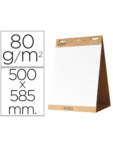 Bloc congreso bi office liso autoadhesivo sobremesa 500x585 mm papel de 80g m2