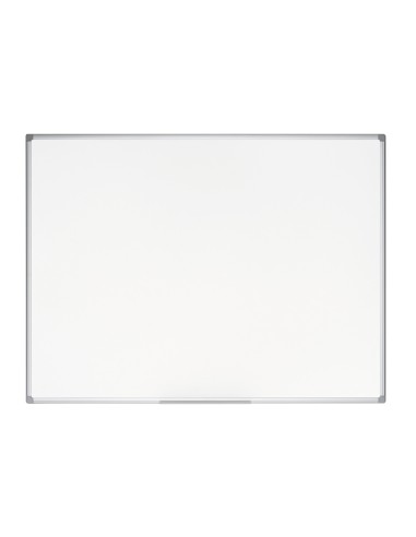 Pizarra blanca bi office earth it magnetica de acero vitrificado marco de aluminio 100 x 150 cm con bandeja para