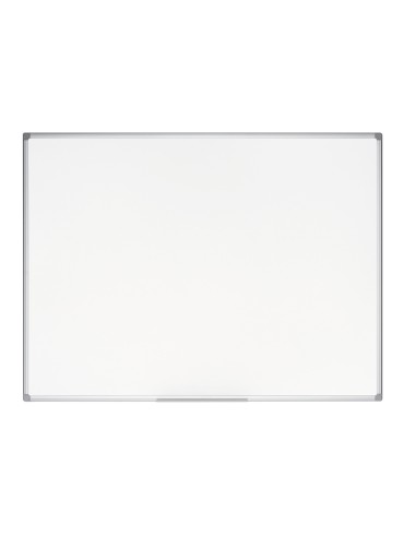 Pizarra blanca bi office earth it magnetica de acero vitrificado marco de aluminio 120 x 90 cm con bandeja para