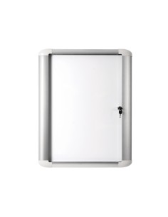 Vitrina de anuncio bi office magnetica 816x995 mm para exterior con marco de aluminio y cerradura