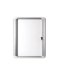 Vitrina de anuncio bi office magnetica 816x688 mm para exterior con marco de aluminio y cerradura