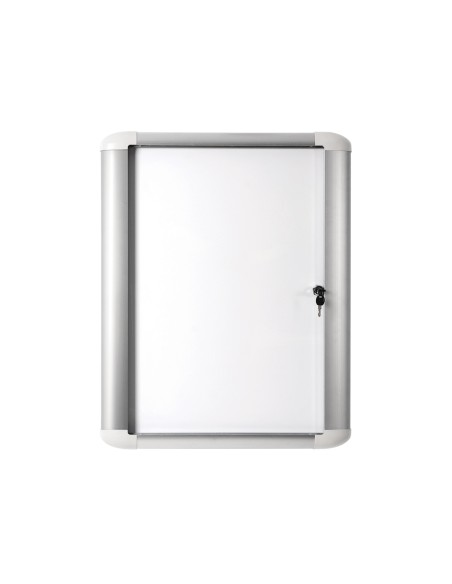 Vitrina de anuncio bi office magnetica 816x688 mm para exterior con marco de aluminio y cerradura Vitrina de anuncio bi office magnetica 816x688 mm para exterior con marco de aluminio y cerradura
