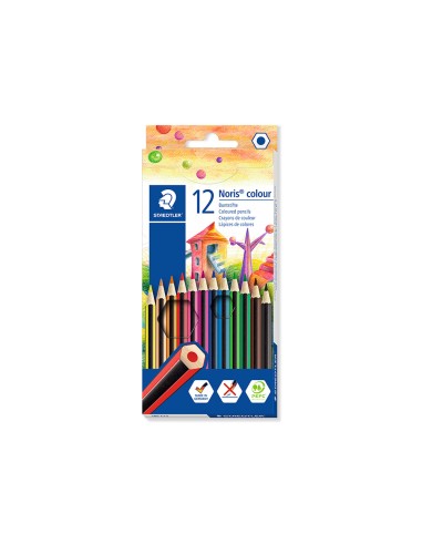 Lapices de colores staedtler wopex ecologico 12 colores en caja de carton