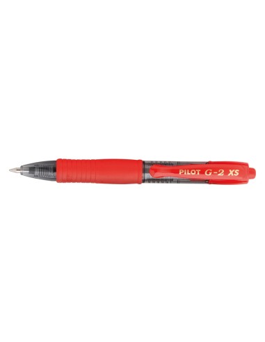 Boligrafo pilot g 2 pixie rojo tinta gel retractil sujecion de caucho