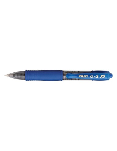 Boligrafo pilot g 2 pixie azul tinta gel retractil sujecion de caucho