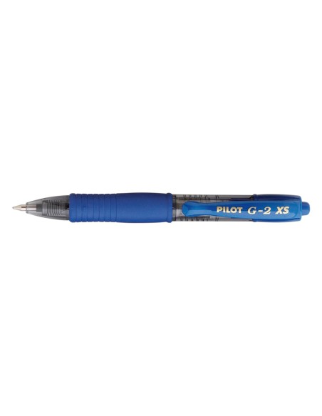 Boligrafo pilot g 2 pixie azul tinta gel retractil sujecion de caucho