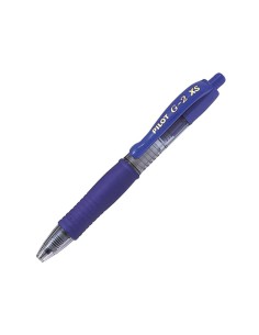 Boligrafo pilot g 2 pixie azul tinta gel retractil sujecion de caucho