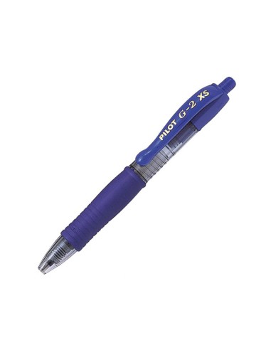 Boligrafo pilot g 2 pixie azul tinta gel retractil sujecion de caucho