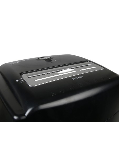 Destructora de documentos q connect kf15553 capacidad de corte 15 h destruye grapas clips cd y tarjetas 35 litros