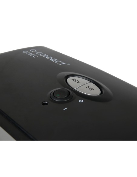 Destructora de documentos q connect kf15553 capacidad de corte 15 h destruye grapas clips cd y tarjetas 35 litros