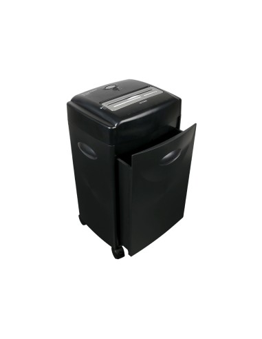 Destructora de documentos q connect kf15553 capacidad de corte 15 h destruye grapas clips cd y tarjetas 35 litros