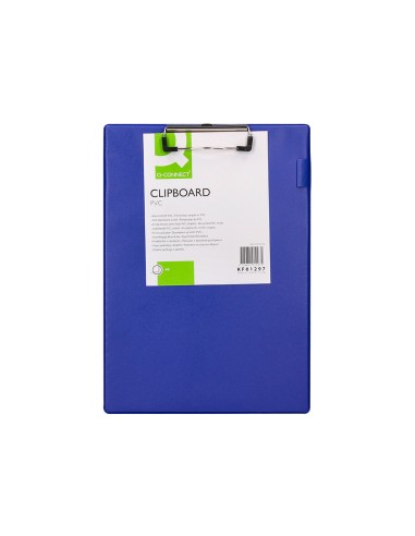 Portanotas q connect miniclips pvc din a4 azul