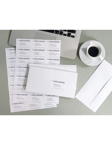 Etiqueta adhesiva q connect kf10648 tamano 70x42 mm fotocopiadora laser ink jet caja con 100 hojas din a4