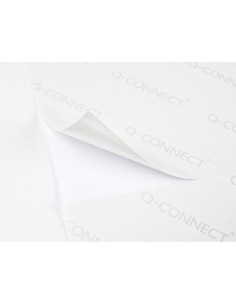Etiqueta adhesiva q connect kf10648 tamano 70x42 mm fotocopiadora laser ink jet caja con 100 hojas din a4