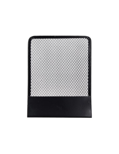 Apoyalibros metalico q connect kf15098 rejilla negro juego 165x152x135 mm