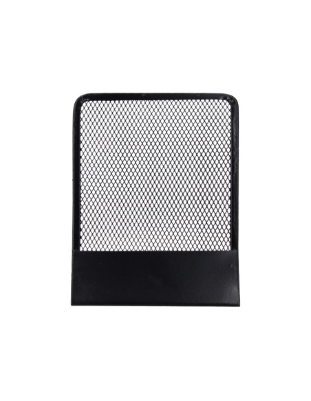 Apoyalibros metalico q connect kf15098 rejilla negro juego 165x152x135 mm