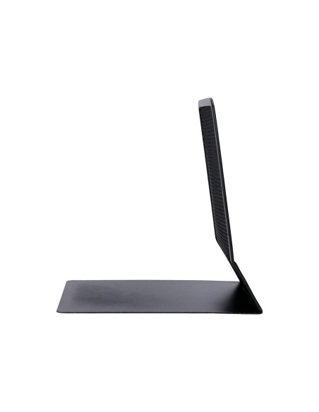 Apoyalibros metalico q connect kf15098 rejilla negro juego 165x152x135 mm