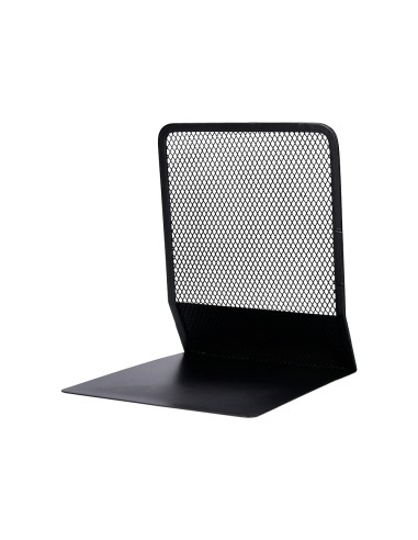 Apoyalibros metalico q connect kf15098 rejilla negro juego 165x152x135 mm