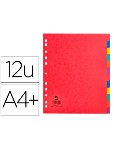 Separador q connect cartulina brillo juego de 12 separadores din a4