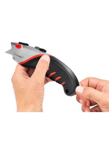 Cuter q connect sx1500 metalico ancho negro y rojo con mango de plastico