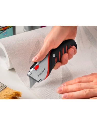 Cuter q connect sx1500 metalico ancho negro y rojo con mango de plastico