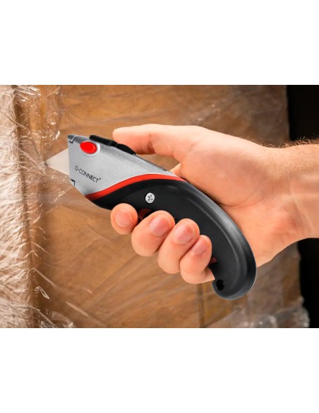 Cuter q connect sx1500 metalico ancho negro y rojo con mango de plastico